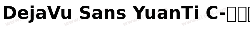DejaVu Sans YuanTi C字体转换